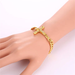 Crucifix Jesus Piece Bracelet